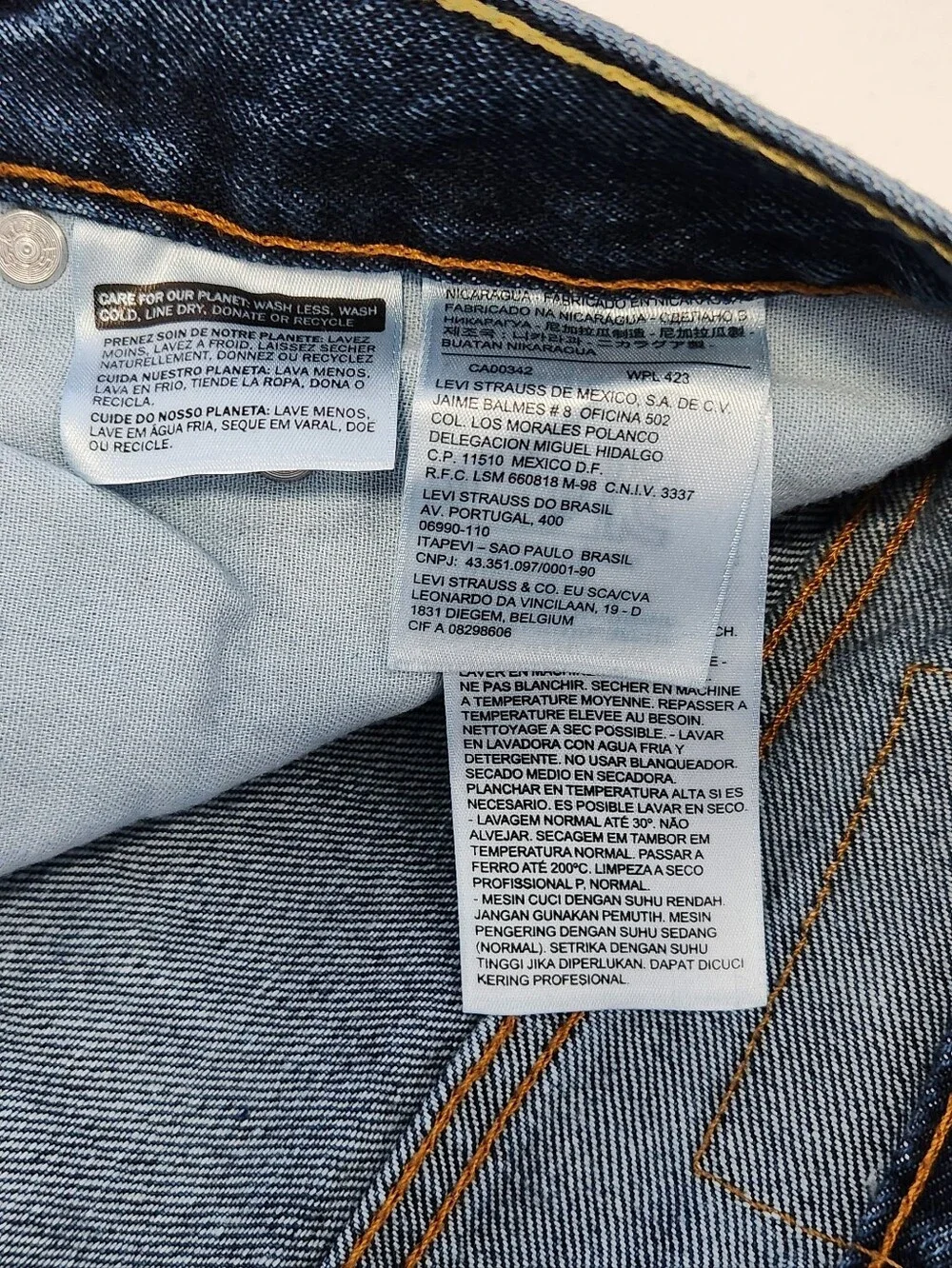 Levi's 550 Relaxed Fit Jeans Men's Size W38 L29 Dark Wash